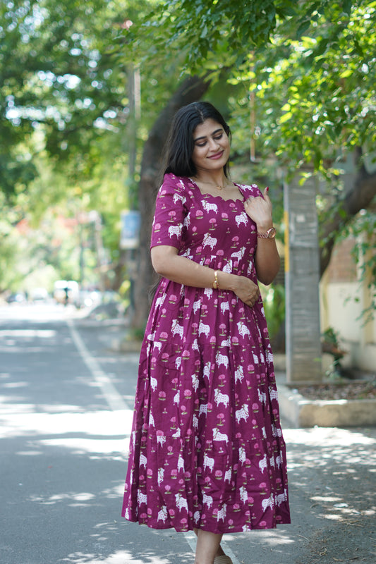 Premium Cotton Maxi ( with cotton Lining ) [Exclusive Non-Feeding]