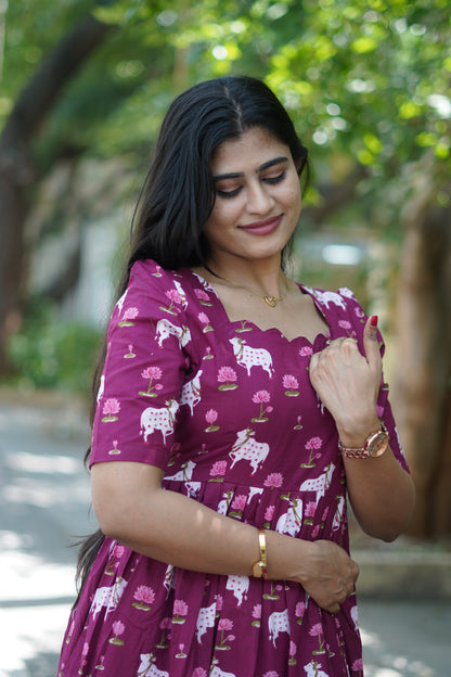 Premium Cotton Maxi ( with cotton Lining ) [Exclusive Non-Feeding]