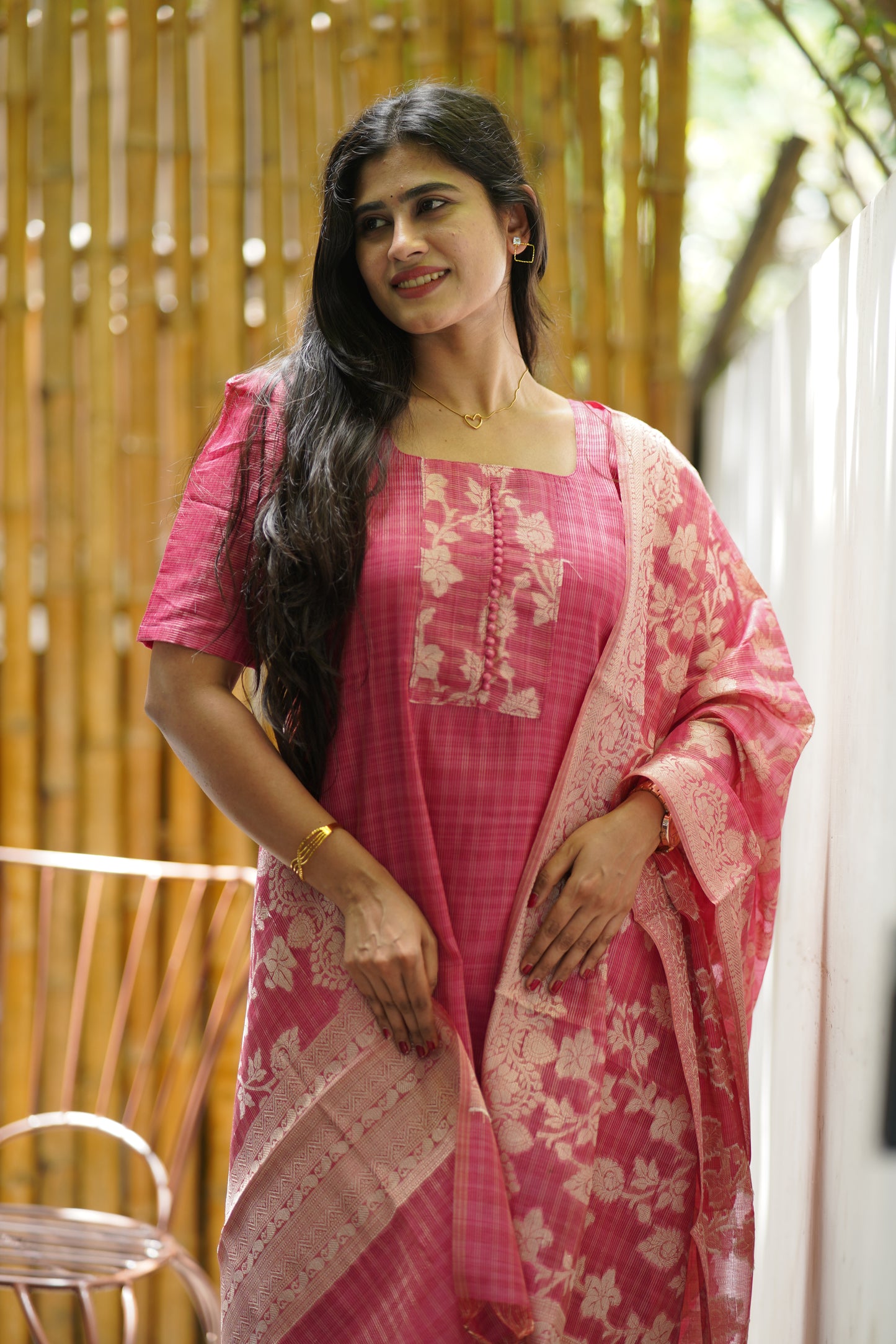 Premium Banarasi Salwar Set-(Top,Bottom,Duppatta)-Non Feeding Only