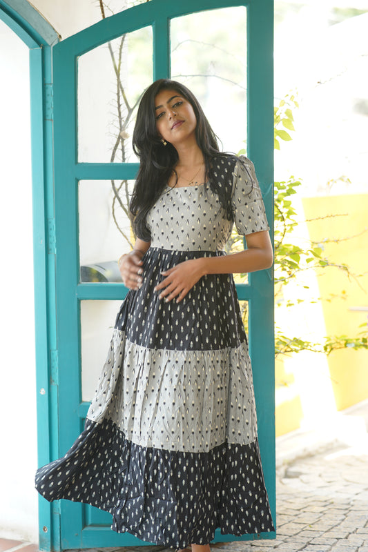 Premium Cotton Blend Flex Fabric  Maxi with Cotton lining (Feeding)
