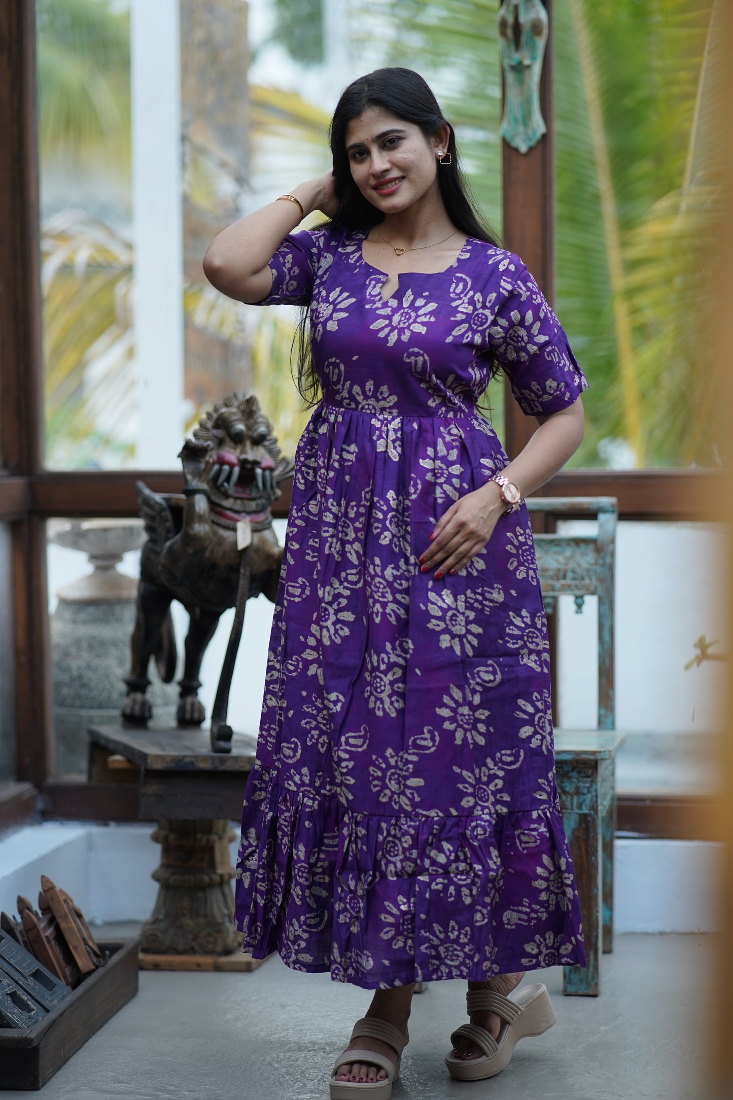 Premium Cotton Maxi ( with cotton Lining ) [Exclusive Non-Feeding]