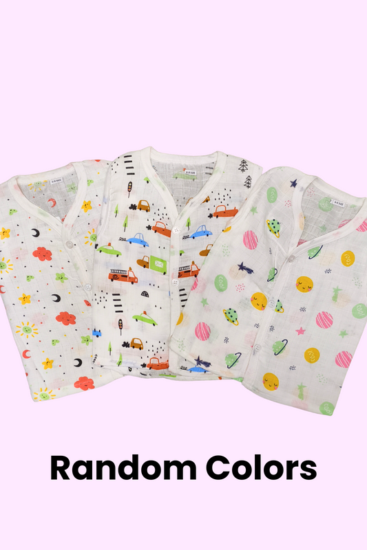 White Printed Muslin Jabla Buy 3 Offer