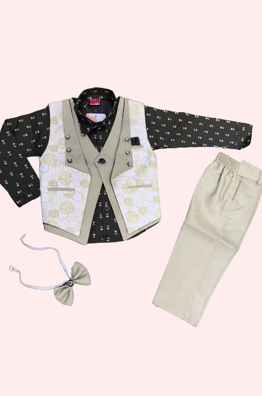 Green Colored Designer Overcoat