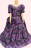 Purple petal gown