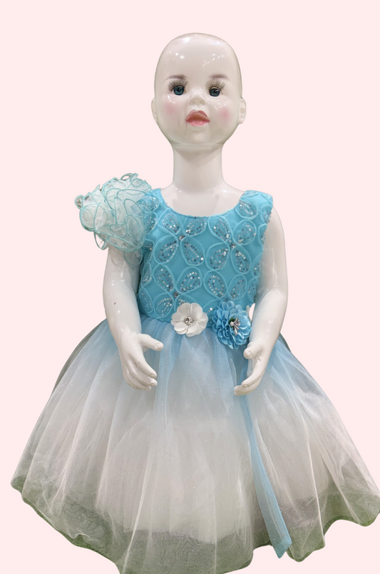 Kids Double Toned Frock 04