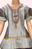 gray stoned pattu set