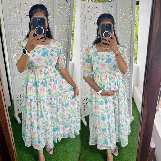 Feeding/Maternity-Premium Georgette Frocks
