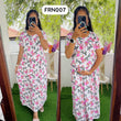 FRN007 Frill Zipless maternity/feeding Loungewear Maxi Pull up Model Buy 3@1200 free ship