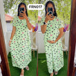 FRN017 Frill Zipless maternity/feeding Loungewear Maxi Pull up Model Buy 3@1200 free ship