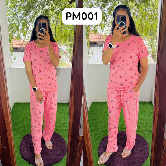 FLN071 TrendTrendy rendy Spun Cotton Printed Fabric Coords Lounge Sets (Non feeding Only)