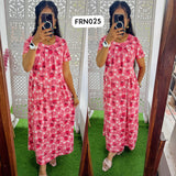 FRN025 Frill Zipless maternity/feeding Loungewear Maxi Pull up Model Buy 3@1200 free ship