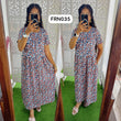 FRN035 Frill Zipless maternity/feeding Loungewear Maxi Pull up Model Buy 3@1200 free ship