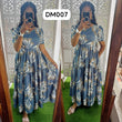 DM007 Feeding/Non Feeding Premium 3 tier Delta crepe Maxi