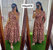 Maya018 Maxi(2nd Launch)-Feeding/Non feeding-Premium Heavy quality Georgette 3-Tier Maxi (With Lining)