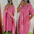 Pink-Feeding/Maternity- Pure Cotton Set (Top,Bottom and Duppatta)