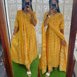 Yellow-Feeding/Non Feeding- Pure Cotton Set (Top,Bottom and Duppatta)