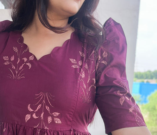 SV001 Feeding/Non Feeding Premium Cotton Maxi ( with cotton Lining )