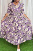 SV004 Feeding/Non Feeding Premium Cotton Maxi ( with cotton Lining )