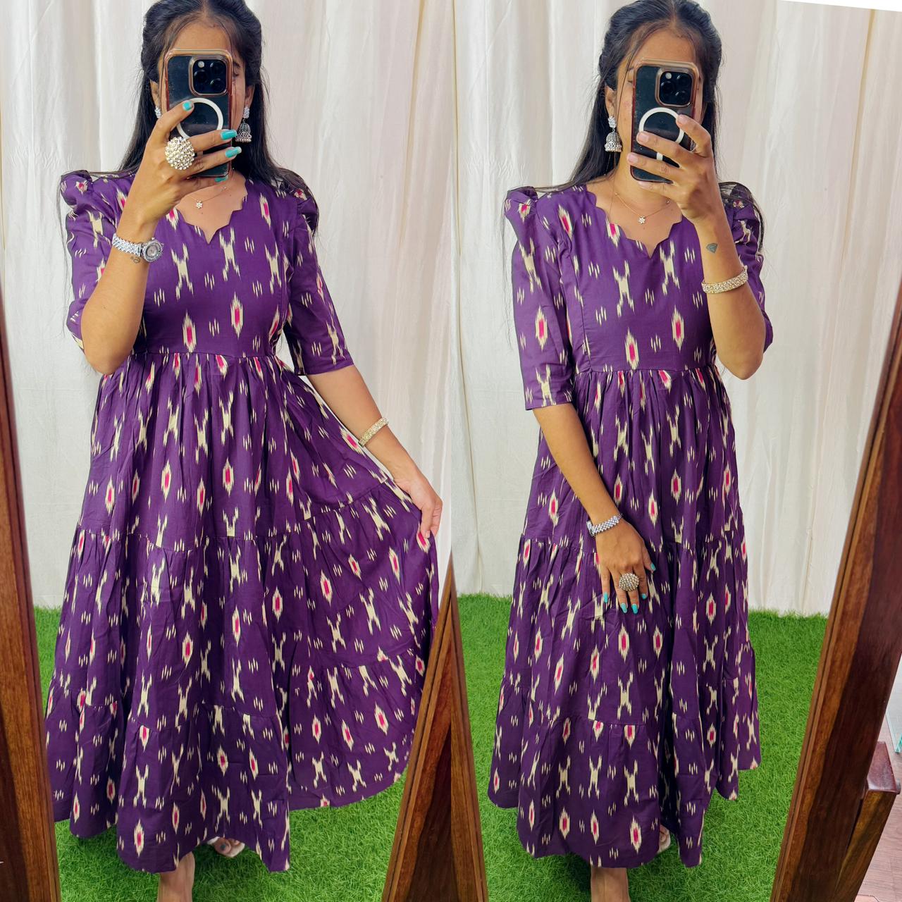 SV008 Feeding/Non Feeding Premium Cotton Maxi ( with cotton Lining )