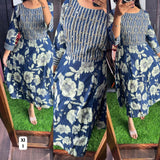 Handwork Cotton Maxi with Lining ( Non Feeding only)-012