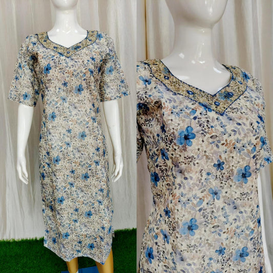 Cotton Kurti with Lining ( Non Feeding only)-026