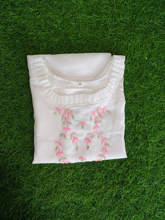 Buy 1 Get 1 Free Handwork Georgette Dress with Lining ( Non Feeding only)-049