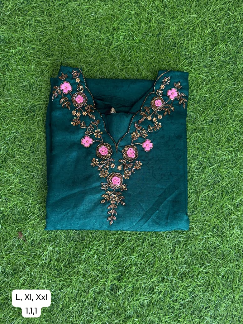 Vichitra Silk Kurti with Lining ( Non Feeding only)-32