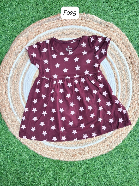 Fr025-Buy 5 @600/- free ship. Adorable Baby frocks ❤️