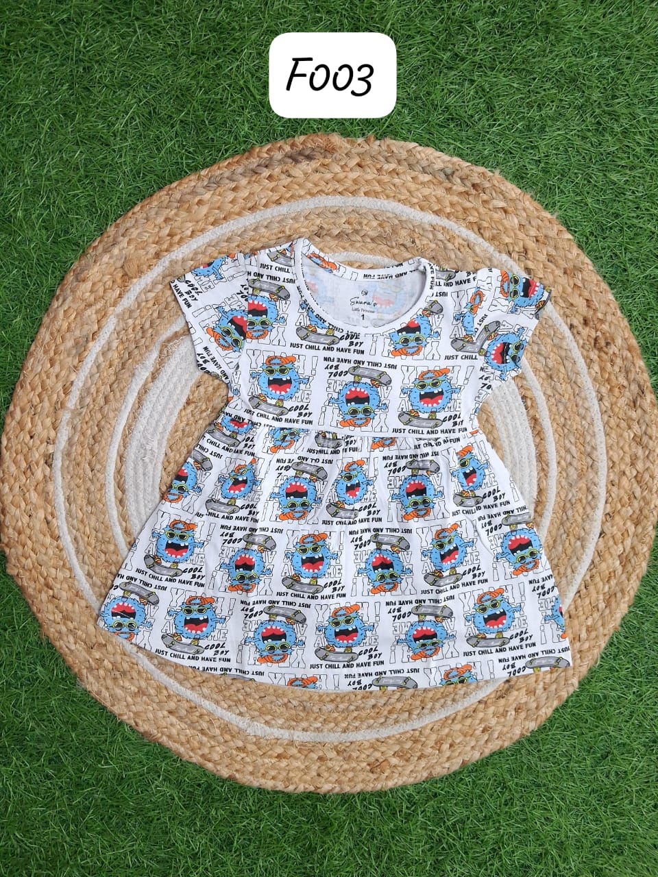 Fr003-Pack of 5 @ 600 free ship. Adorable Baby frocks ❤️ Random 5 prints