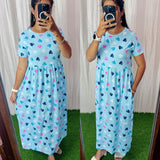Cotton Loungewear Maxi (Non feeding) Buy 3 @999/-