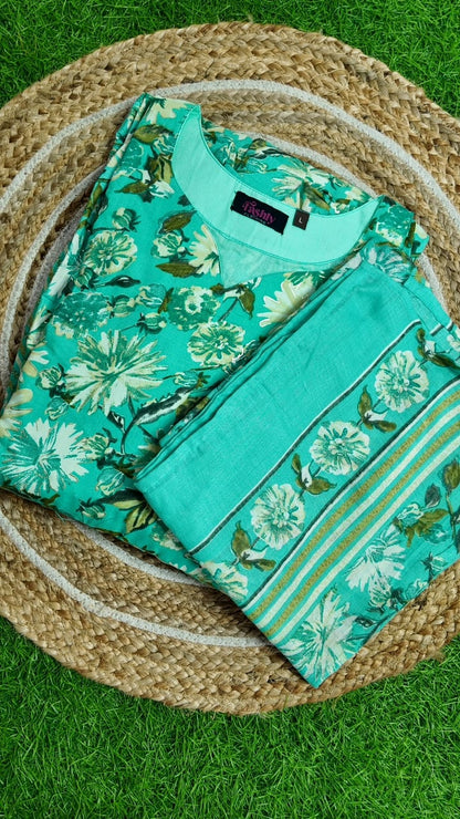 Premium Cotton Fabric Maxi and Duppata with Cotton lining FC0103