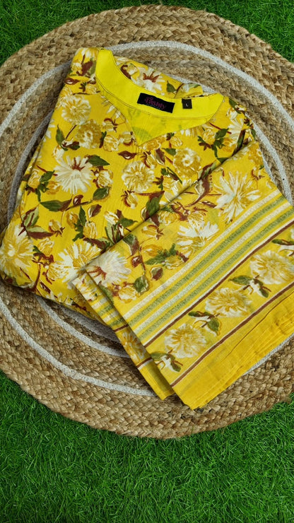 Premium Cotton Fabric Maxi and Duppata with Cotton lining FC0104