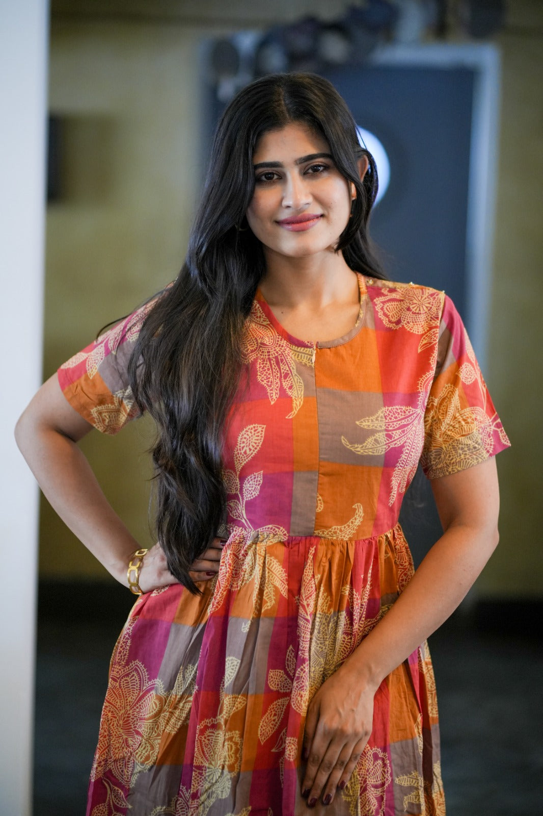 2 in 1 Cotton Maxi with Detachable Duppata ( Centre zip and Lining attached) FC0012