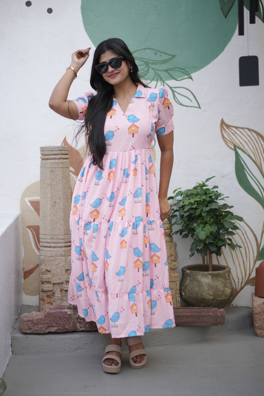 Premium Cotton Linen Maxi (With Lining)- Feeding/Non Feeding FC007