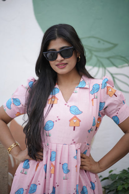 Premium Cotton Linen Maxi (With Lining)- Feeding FC007