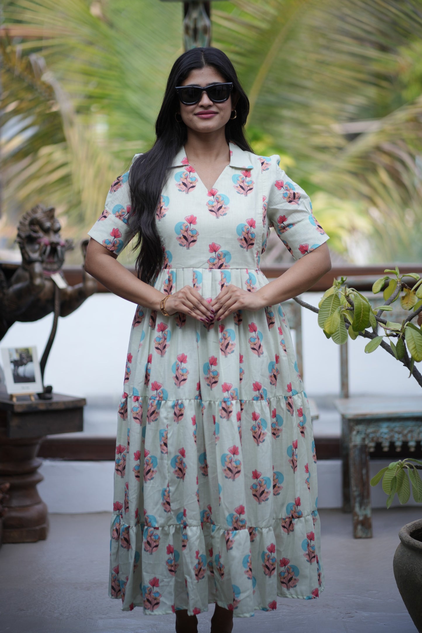 Premium Cotton Linen Maxi (With Lining)- Feeding only FC008