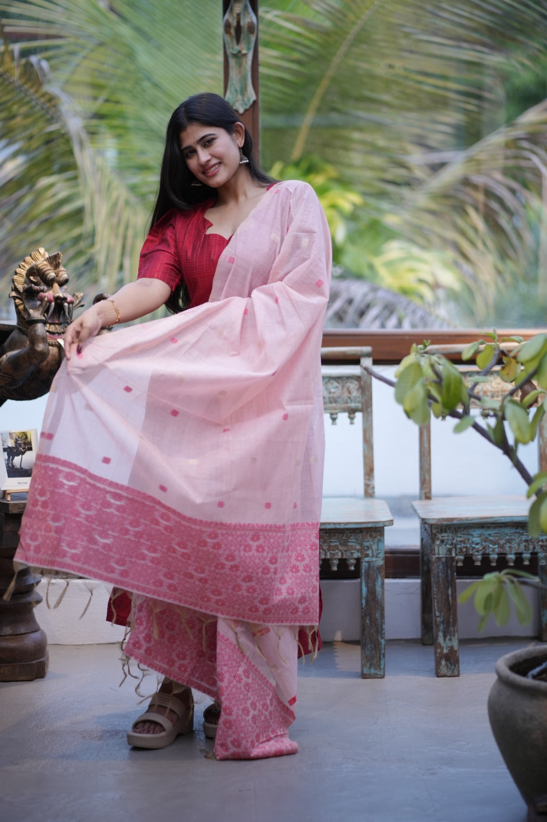 Premium Ethnic Raw Silk Maxi and Duppata-Feeding(With Lining)FC002