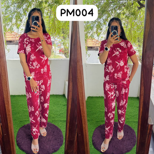 FLN068 TrendTrendy Spun Cotton Printed Fabric Coords Lounge Sets (Non feeding Only)