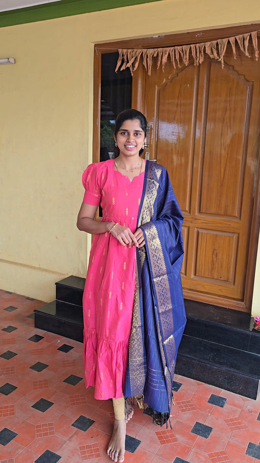 Premium Raw Maxi with Duppatta- Non Feeding Only FC0349