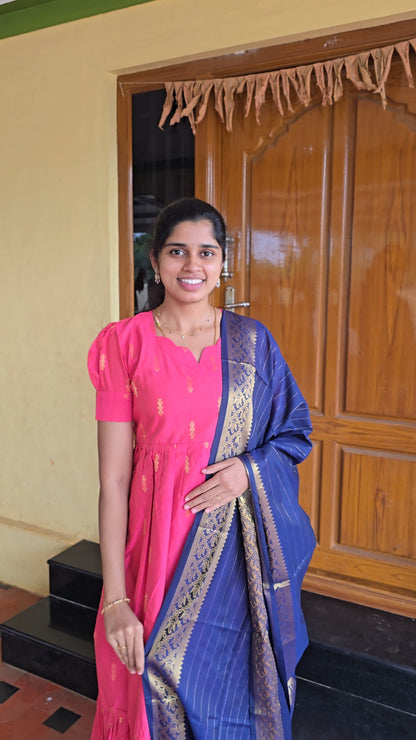 Premium Raw Maxi with Duppatta- Non Feeding Only FC0349