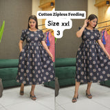 PULL UP MATERNITY/Zipless FEEDING KURTIS (Without lining)