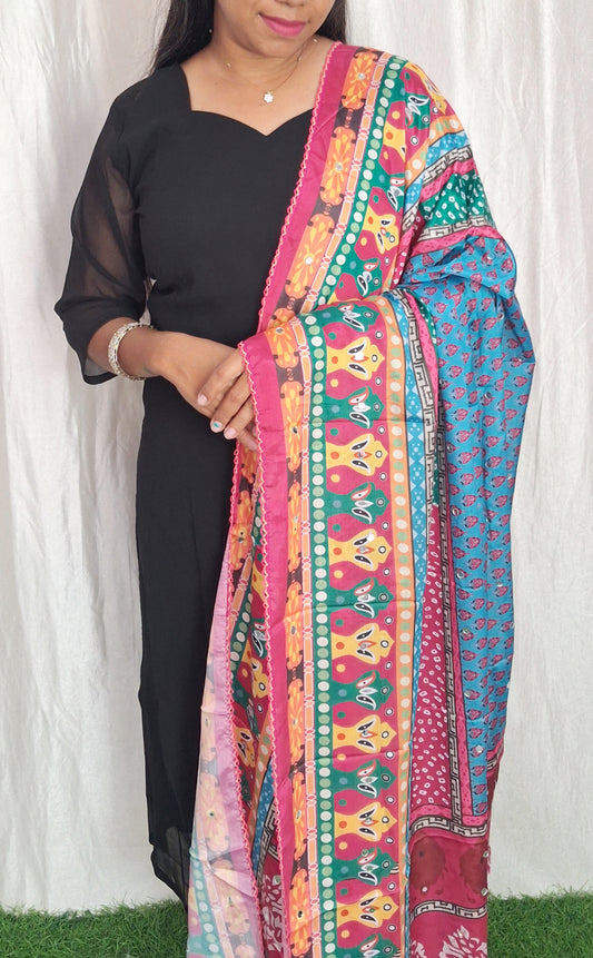 Buy 1 Get 1 Free Party wear Georgette Dress with Duppata ( Non Feeding only)