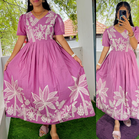 Feeding/Non Feeding Premium Cotton Maxi ( with cotton Lining ) FC0167