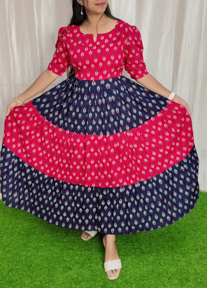 Premium Cotton Blend Flex Fabric  Maxi with Cotton lining FC0147