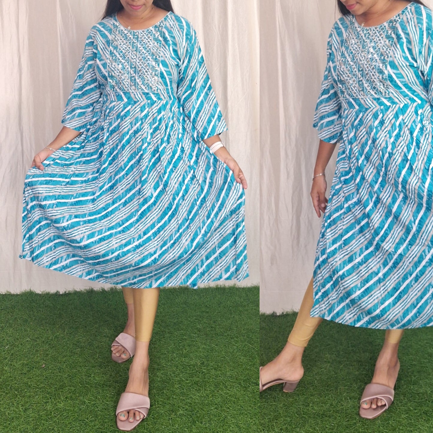 Rayon Embroidery Kurti( Non Feeding only)