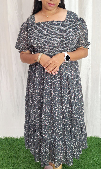Buy 1 Get 1 Free Georgette Smoking Dress (with Lining) ( Non Feeding only)