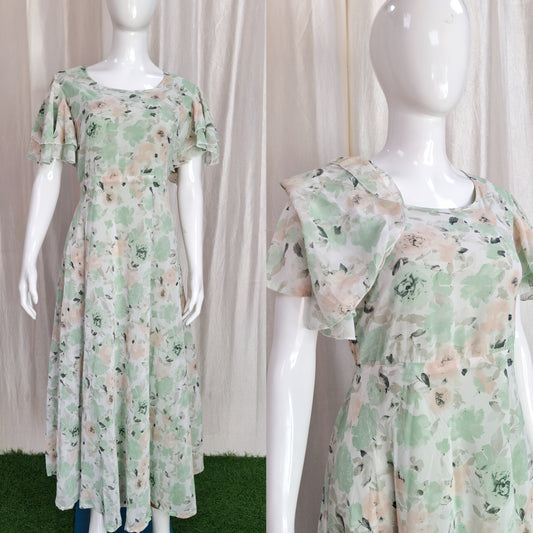 Georgette Maxi (with Lining) ( Non Feeding only)-122