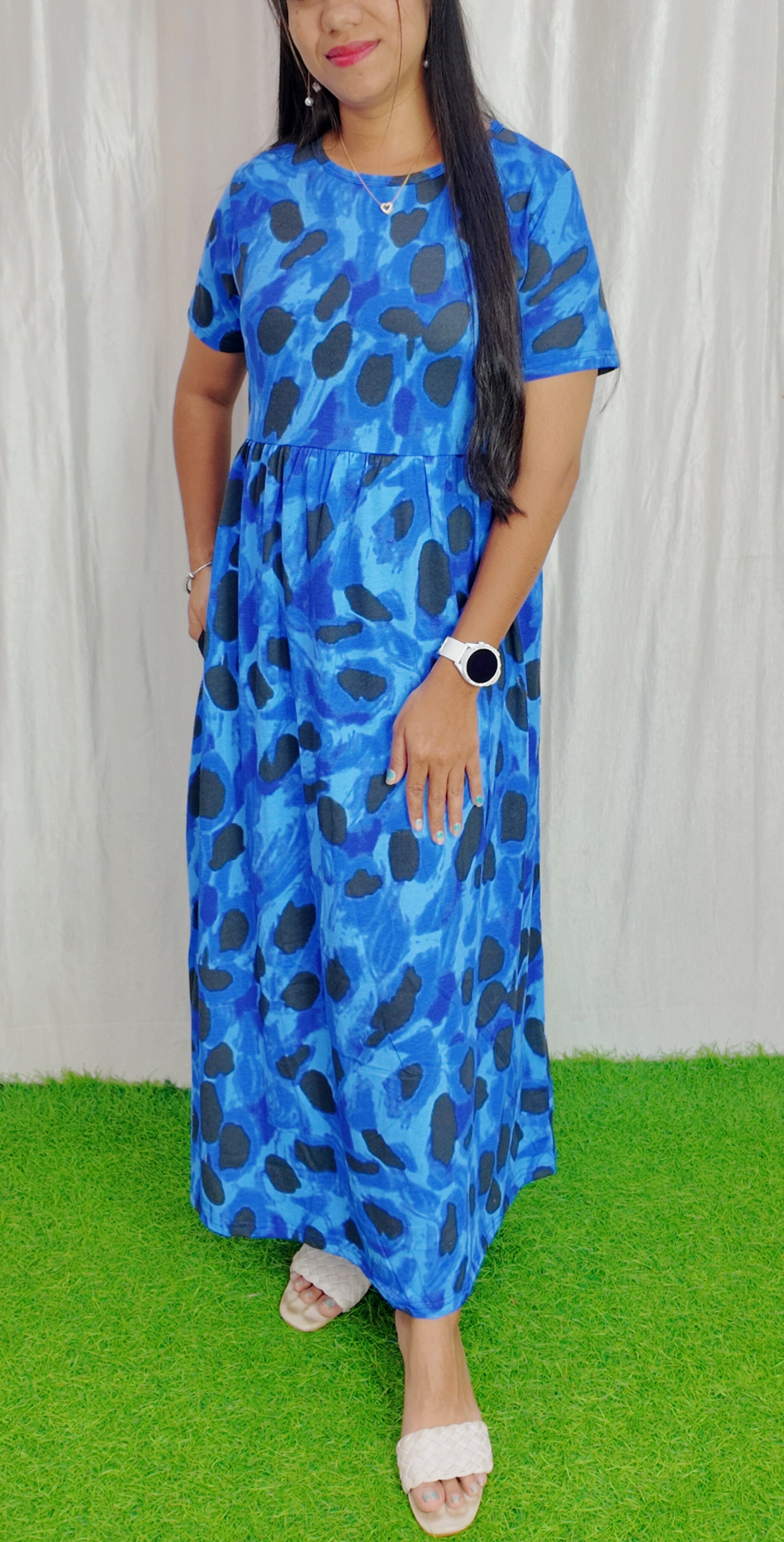 Cotton Loungewear Maxi (Non feeding) Buy 3 @1200/-