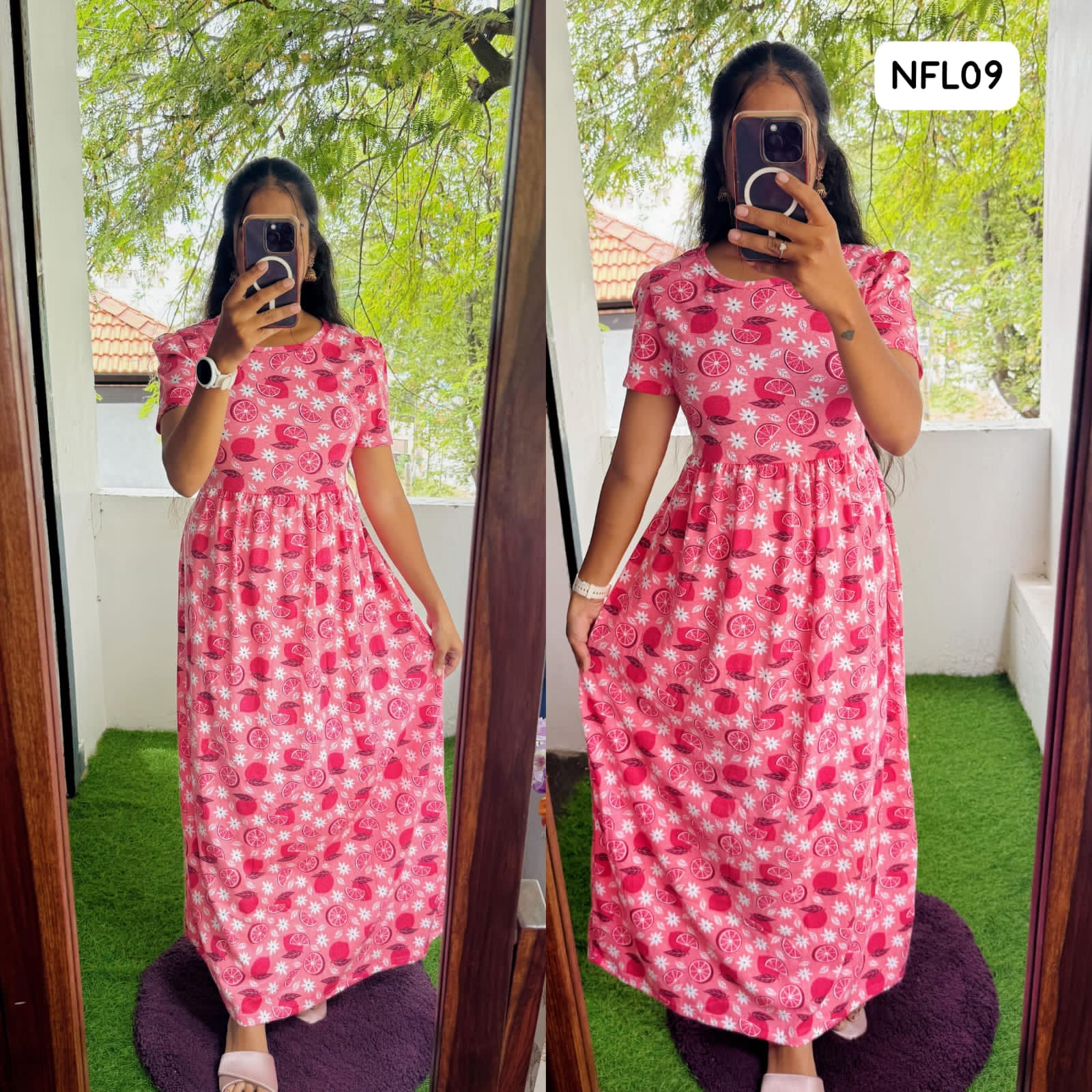 Cotton Loungewear Full Maxi (Non feeding) Buy 3 @1200 free ship