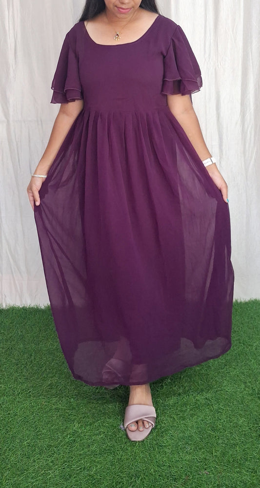 Georgette Maxi (with Lining) ( Non Feeding only)